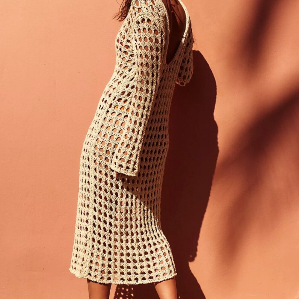 BNWT Free People Crochet Beach Dress